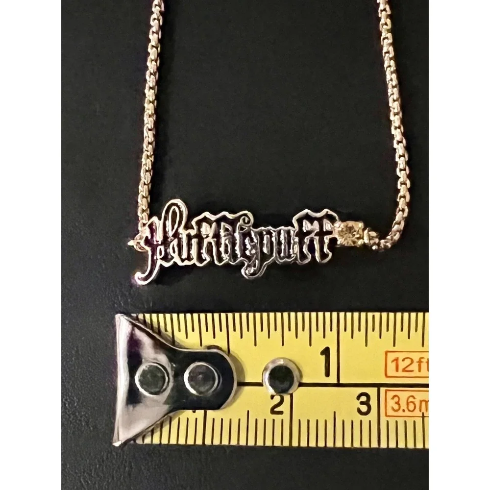 Harry Potter Hufflepuff Citrine Plated Gold  Adjustable Lariat Bracelet NEW